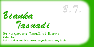 bianka tasnadi business card